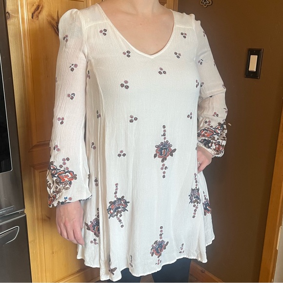 Free People Oxford Embroidered Mini Dress - Picture 3 of 9